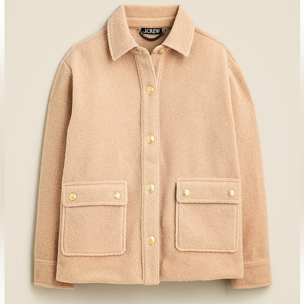 J. Crew NWT❗️Boucle Shirt Jacket